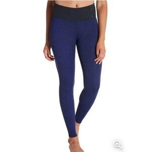 Calia Carrie Underwood Full Length Jacquard Leggings Caviar Pigment Purple M